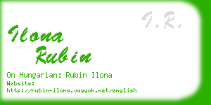 ilona rubin business card